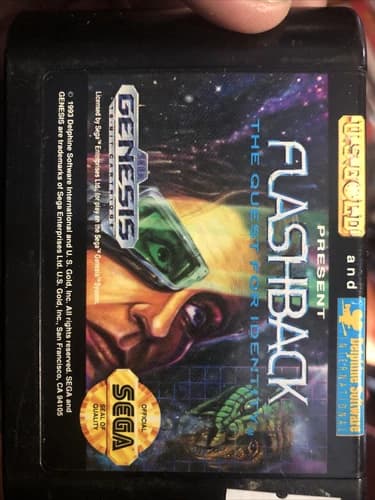 Flashback: The Quest for Identity (Sega Genesis, 1993) * Cart Only *