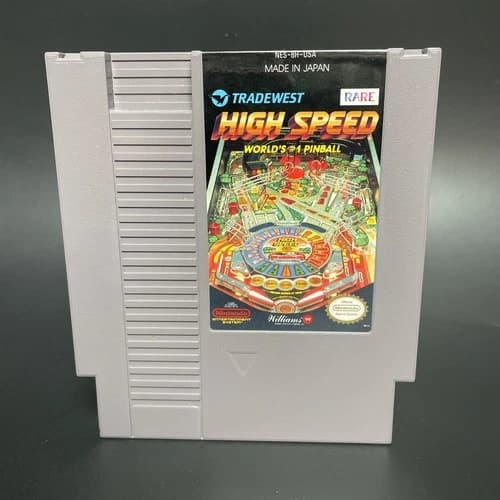High Speed Nintendo Entertainment System Nes Authentic Cartridge Only Pinball