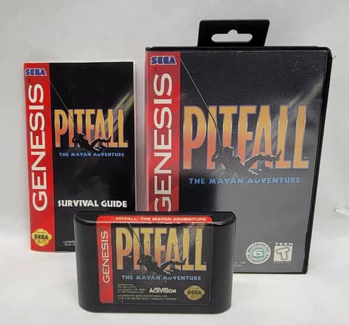 Pitfall: The Mayan Adventure - Sega Genesis - Complete w/ Manual