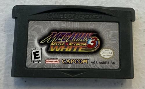 Mega Man Battle Network 3 White GBA GameBoy Advance Cart Only Tested -- S2G --