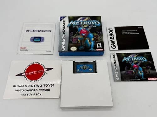 Metroid Fusion Nintendo GameBoy Advance Complete CIB Video Game Works