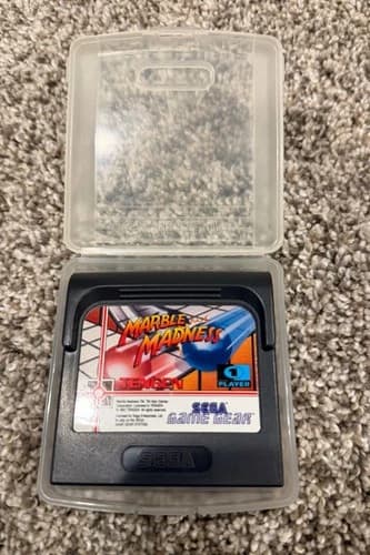 Marble Madness (Sega Game Gear, 1992) Tengen Game Cartridge w/ Instructions