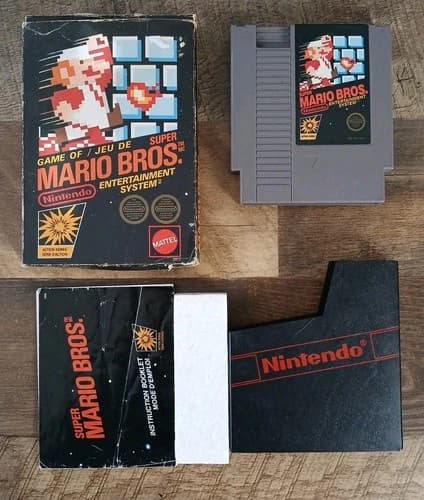Super Mario Bros. (Nintendo NES, 1985) Complete CIB - Tested