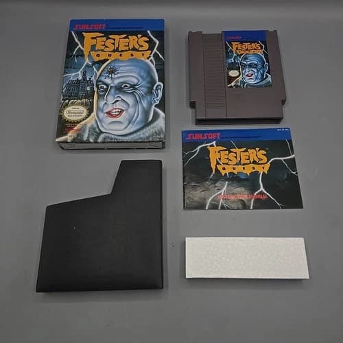 Fester's Quest (Nintendo Entertainment System NES) Complete With Manual Box CIB