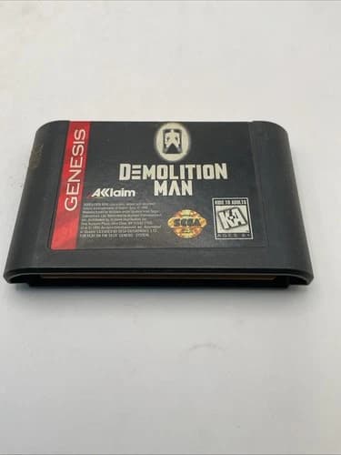 Demolition Man (Sega Genesis, 1995) Authentic Game Cartridge Only