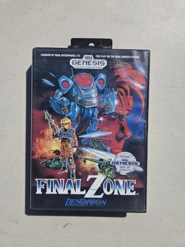 Final Zone Sega Genesis 1990 CIB Complete Tested/Working