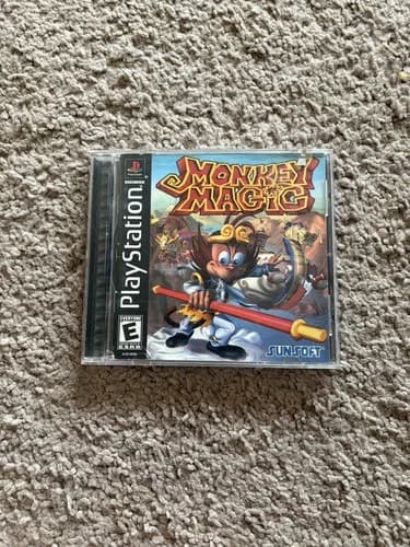 Monkey Magic (Sony Playstation 1, PS1, 1998) Complete CIB - Tested - Authentic