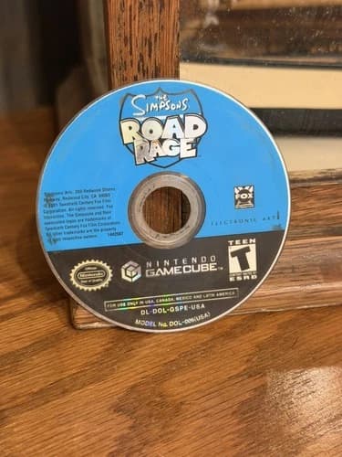 The Simpsons Road Rage Nintendo GameCube Game Disc only Tested & Working