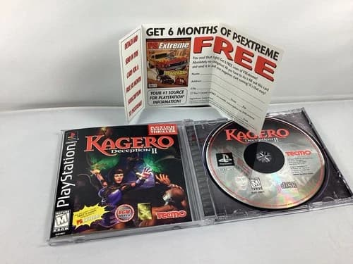 Kagero Deception II Sony PlayStation PS1 Complete CIB Tested Working Tecmo 1998