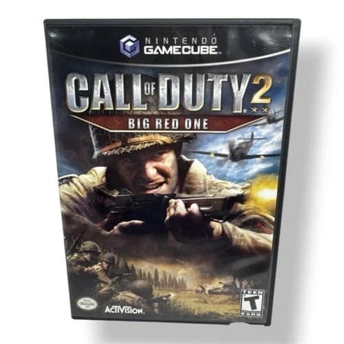 Call of Duty 2 Big Red One Nintendo GameCube CIB Complete 2005 Tested Works