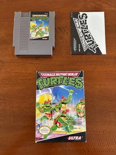 TMNT Teenage Mutant Ninja Turtles NES Nintendo Complete In Box CIB — Konami 1989