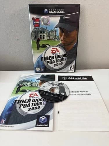 EA Sports Tiger Woods PGA Tour 2003 (Nintendo GameCube 2003) CIB Case and Manual