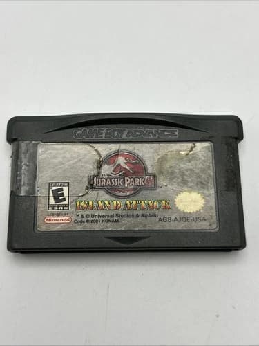 Jurassic Park III Island Attack (Nintendo Game Boy Advance GBA, 2001) Label Wear
