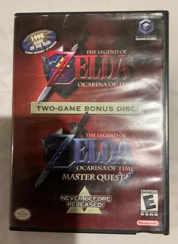 Legend of Zelda Ocarina of Time Master Quest Nintendo GameCube GC Authentic