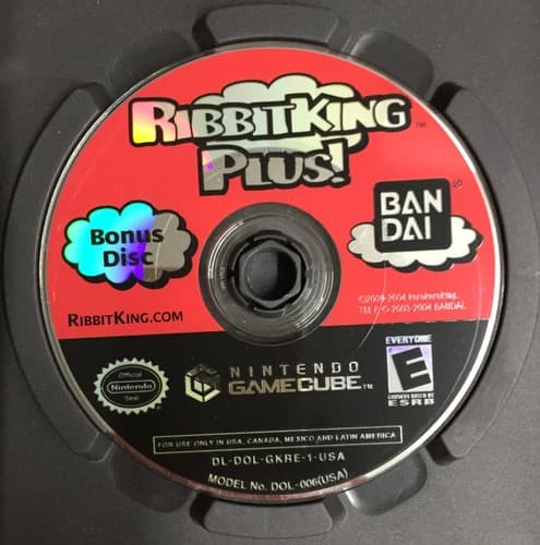 RIBBIT KING PLUS Bonus Disc Only NINTENDO GAMECUBE Ribbitking BANDAI Cube TESTED