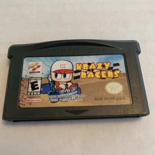 Krazy Racers Nintendo Game Boy Advance Cartridge Authentic and Tested