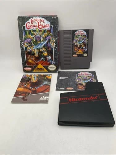 Conquest of the Crystal Palace (Nintendo NES, 1990) Complete CIB!!