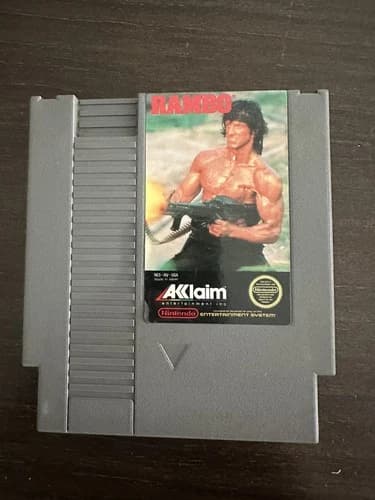 Rambo Nintendo Entertainment System NES Cartridge Cleaned & Tested