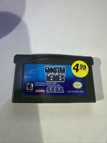 Gunstar Super Heroes Nintendo Game Boy Advance 2005 Authentic, Tested