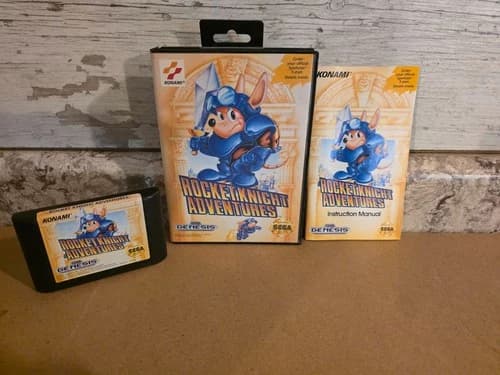 Rocket Knight Adventures (Sega Genesis) Tested & Working *Authentic* CIB!