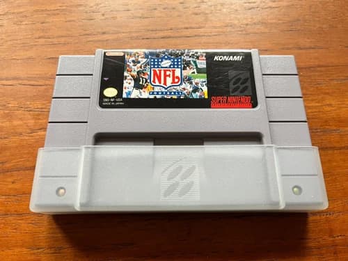 NFL Football (SNES, 1993) Authentic, Tested, Good Cond., Fast Shipping!