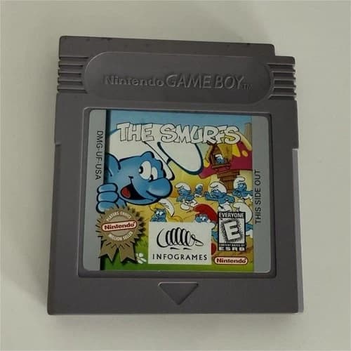 The Smurfs (Nintendo Game Boy) Infogrames Video Game Cartridge
