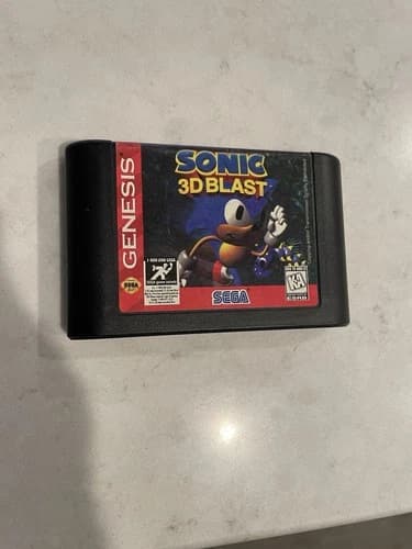 Sonic 3D Blast Sega Genesis Game Cartridge