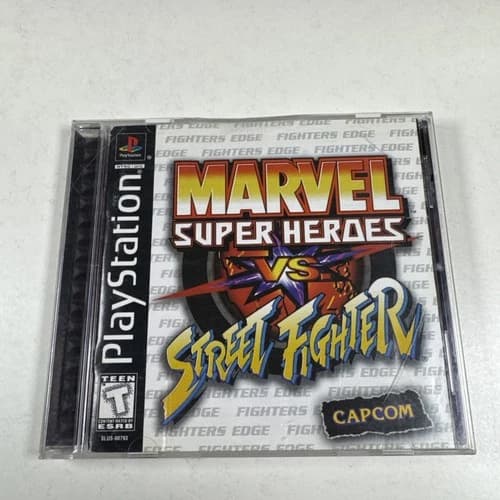 Marvel Super Heroes vs. Street Fighter (Playstation PS1 1999)Cib W Registration