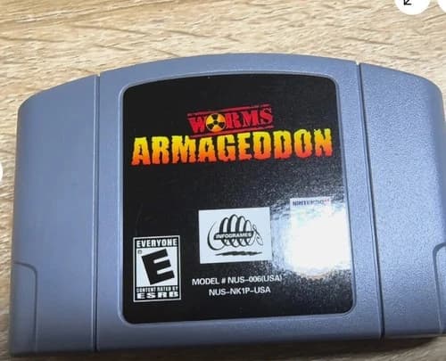 N64 Worms-Armageddon Games for Nintendo US Version Free USA Shipping