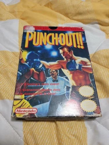 Punch-Out NES Nintendo Entertainment System, 1990 CIB Complete in Box Tested