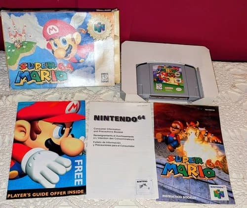 Super Mario 64 Nintendo N64 Complete In Box CIB Tested