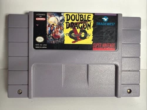 Double Dragon V 5 The Shadow Falls SNES Super Nintendo Game Authentic