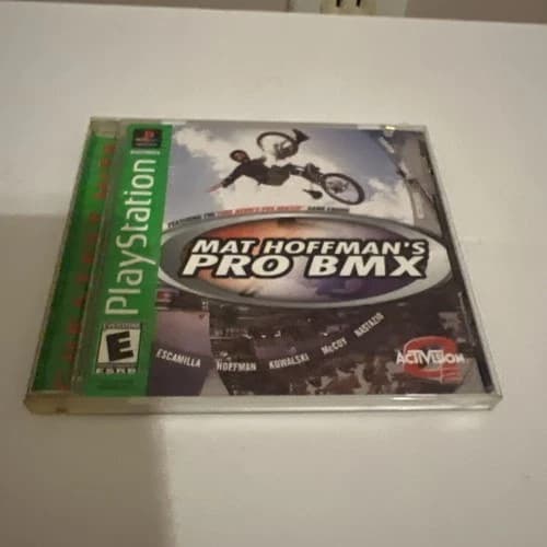 PS1 2001 PlayStation Activision Mat Hoffmans Pro BMX Video Game Rated E