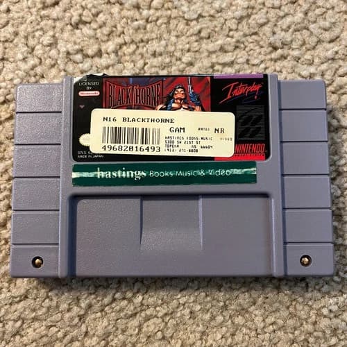 Blackthorne (Super Nintendo SNES) Authentic Game Cartridge only - Stickers