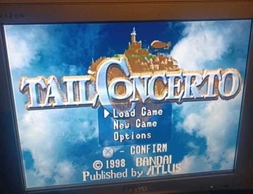 Tail Concerto Sony PlayStation system PS1 Atlus OFFICIAL USA GAME DISC ONLY