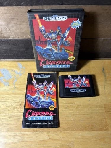 Sega Genesis Cyborg Justice Cib Tested