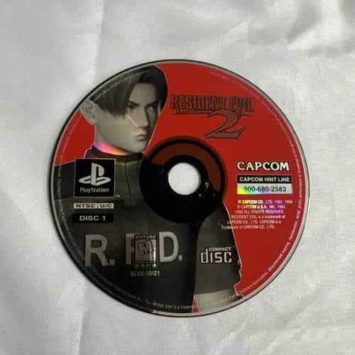 PlayStation 1 PS1 Game Only Resident Evil 2 Disc 1 Only