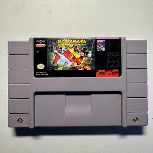 Mickey Mania The Timeless Adventures of Mickey Mouse SNES Super Nintendo 1994