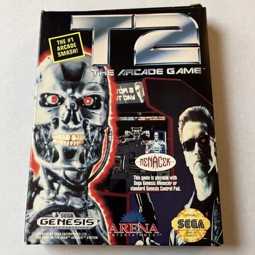 Terminator T2: The Arcade Game (SEGA Genesis, 1992) CIB Complete - Tested