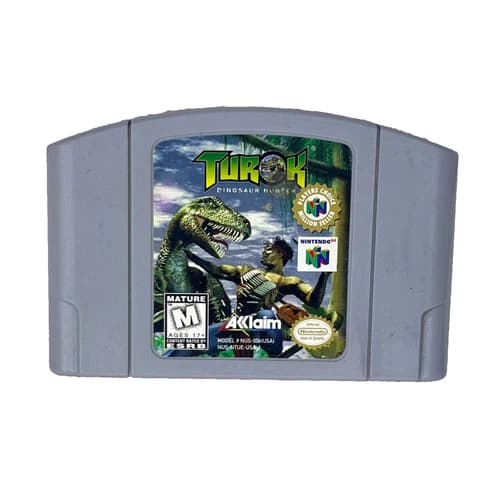 Turok: Dinosaur Hunter 1997 Nintendo 64 N64 Authentic Tested Working