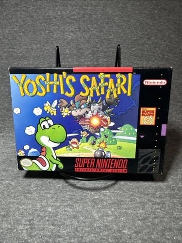 Yoshi's Safari Super Nintendo Entertainment System SNES CIB 28