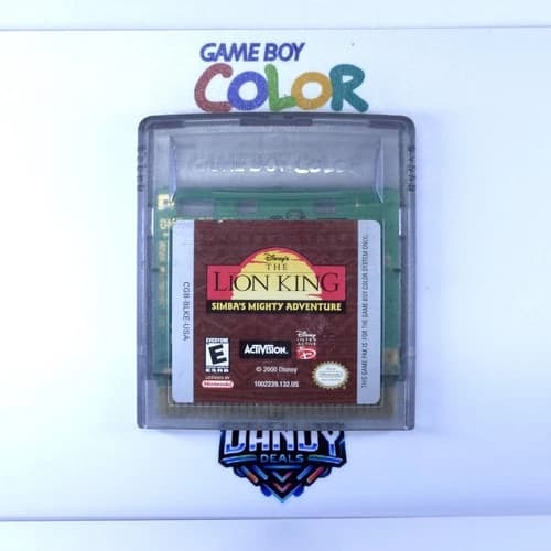 The Lion King Simbas Mighty Adventure GBC Authentic, Tested - GameBoy Color