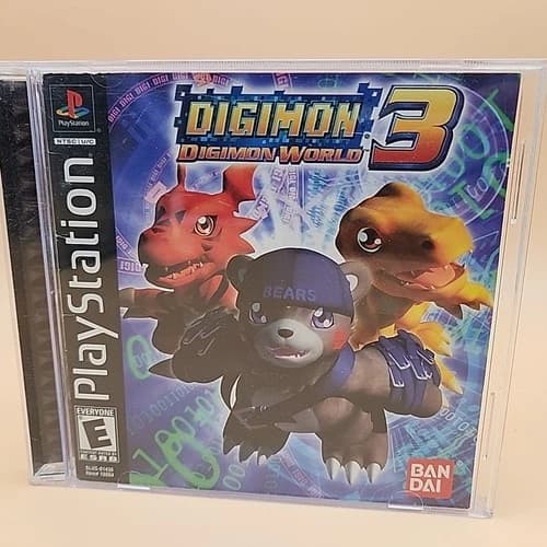 Digimon World 3 Playstation PS1 CIB Complete With Manual Tested Working Game