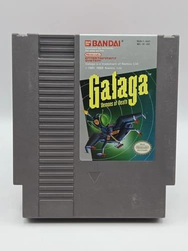 Bandai Galaga: Demons of Death Nintendo NES Game Cartridge