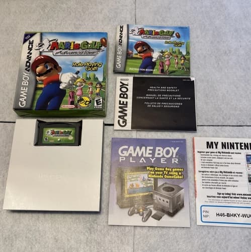 Mario Golf Advance Tour Gameboy Advance CIB Manual, Flyers, Tested!