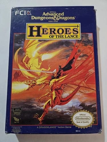 Dungeons & Dragons Heroes of the Lance Nintendo NES CIB