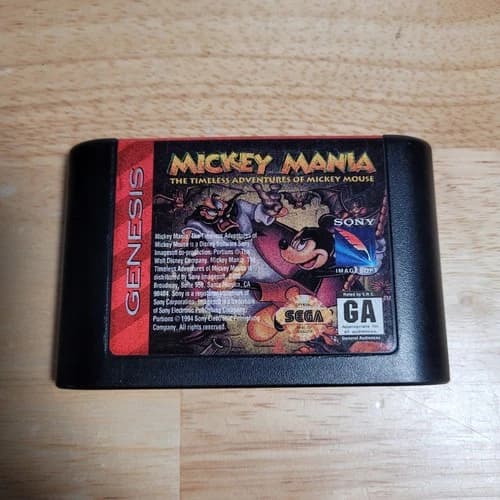 Mickey Mania: The Timeless Adventures of Mickey Mouse Sega Genesis, 1994 Tested