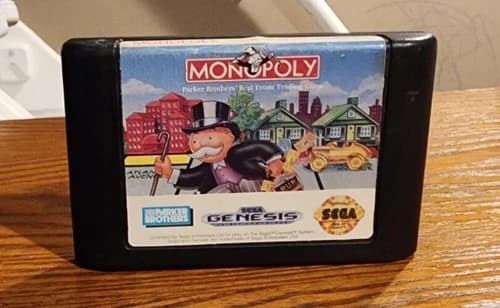 Sega Genesis Monopoly Game-Cart Only