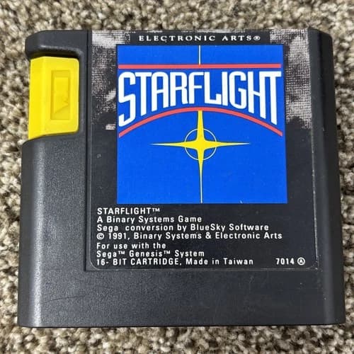 Starflight (Sega Genesis, 1991), Cartridge Only Tested And Working