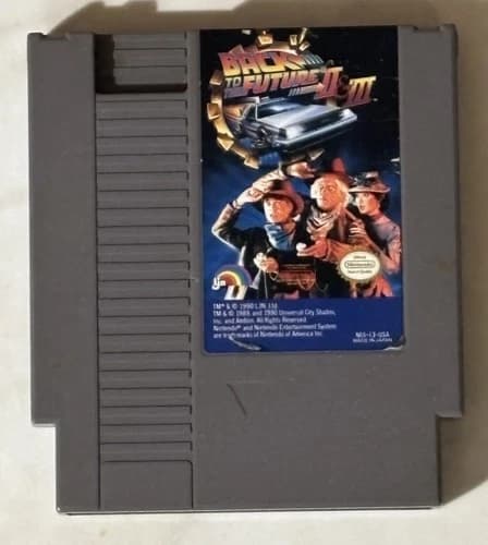 Nintendo NES Back to the Future II & III (Cleaned, Tested & Working)